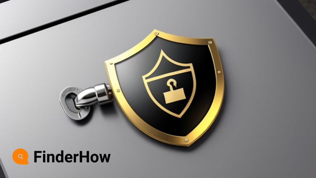 Image of a shield with a lock icon, representing tax security tax-season-survival-guide