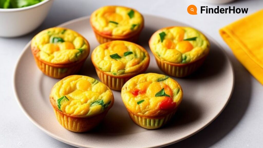 Image of veggie-packed egg muffins on a plate