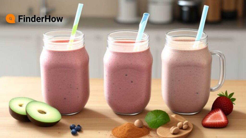smoothie with pre-portioned ingredients